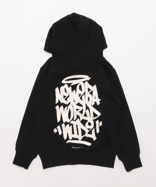 NEW ERA(ニューエラ)の「NEW ERA/ニューエラ YTH SW PO HOOTAGGING キッズ パーカー 14693870/14693871(パーカー・キッズ・ブラック/グレー・130cm/140cm/150cm/160cm)」の3枚目の写真