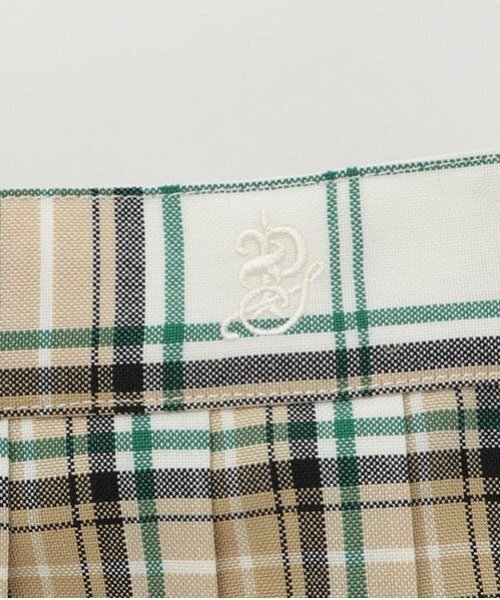 卒服】【家庭洗濯可】24本チェックプリーツスカート（スーツスカート