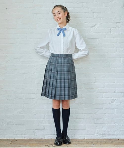 卒服】【家庭洗濯可】24本チェックプリーツスカート（スーツ