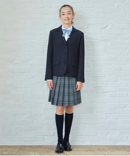 卒服】【家庭洗濯可】24本チェックプリーツスカート（スーツ