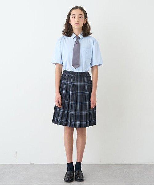 ポンポネット⭐︎Mネイビーブレザー、Mチェック柄スカート 卒服】【家庭洗濯可】24本チェックプリーツスカート（スーツ