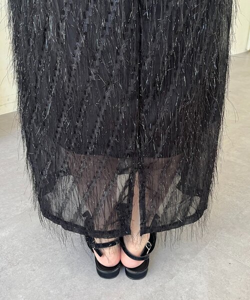 prose verse(プロズヴェール)の「ラメフリンジキャミワンピース(ワンピース・レディース・ブラック・LARGE/MEDIUM/PL/PM)」の22枚目の写真