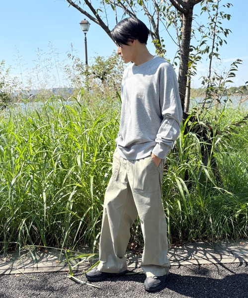 DISCUS(ディスカス)の「DISCUS(ディスカス)×GrandPARK(グランドパーク)別注USAコットンラグランスウェット(スウェット・メンズ・オートミール/ブラウン/ブラック/杢グレー・MEDIUM/LARGE)」の9枚目の写真