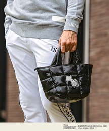 LUXEAKMPLUS（リュクスエイケイエムプラス）の「LUXEAKMPLUS(リュクスエイケイエムプラス)ゴルフ【スヌーピー】パデッドミニトートバッグ（トートバッグ）」