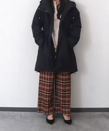 セルフカット裏起毛BOXプリーツパンツ