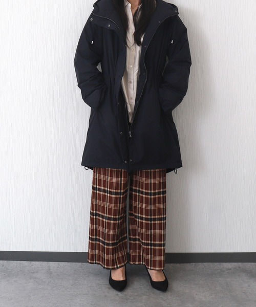 libelle more（リベル モア）の「セルフカット裏起毛BOXプリーツパンツ（その他パンツ・レディース・ブラック/ブラウン/ネイビー・M/L）」の3枚目の写真