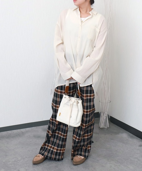 libelle more（リベル モア）の「セルフカット裏起毛BOXプリーツパンツ（その他パンツ・レディース・ブラック/ブラウン/ネイビー・M/L）」の16枚目の写真