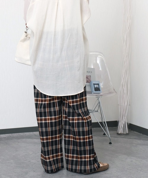 libelle more（リベル モア）の「セルフカット裏起毛BOXプリーツパンツ（その他パンツ・レディース・ブラック/ブラウン/ネイビー・M/L）」の19枚目の写真