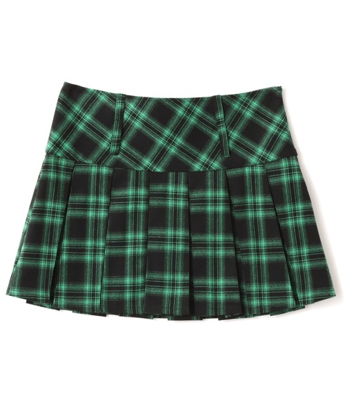 atmos pink（アトモスピンク）の「atmos pink Plaid Mini Skirt / アトモス ピンク プレイド ミニスカート（スカート・レディース・オレンジ/グリーン/ブラック・S/M）」の2枚目の写真
