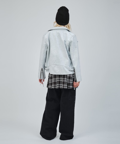 atmos pink（アトモスピンク）の「atmos pink Plaid Mini Skirt / アトモス ピンク プレイド ミニスカート（スカート・レディース・オレンジ/グリーン/ブラック・S/M）」の10枚目の写真