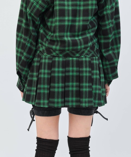 atmos pink（アトモスピンク）の「atmos pink Plaid Mini Skirt / アトモス ピンク プレイド ミニスカート（スカート・レディース・オレンジ/グリーン/ブラック・S/M）」の17枚目の写真