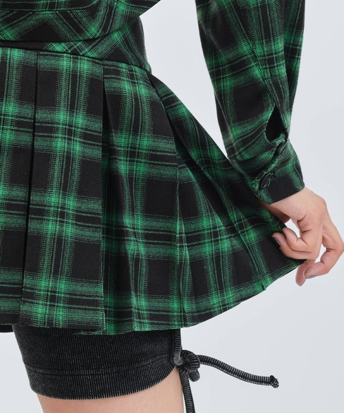 atmos pink（アトモスピンク）の「atmos pink Plaid Mini Skirt / アトモス ピンク プレイド ミニスカート（スカート・レディース・オレンジ/グリーン/ブラック・S/M）」の15枚目の写真