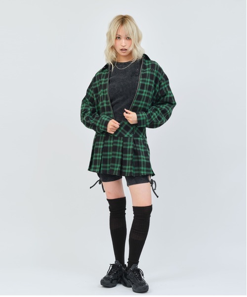 atmos pink（アトモスピンク）の「atmos pink Plaid Mini Skirt / アトモス ピンク プレイド ミニスカート（スカート・レディース・オレンジ/グリーン/ブラック・S/M）」の19枚目の写真