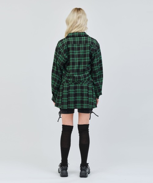 atmos pink（アトモスピンク）の「atmos pink Plaid Mini Skirt / アトモス ピンク プレイド ミニスカート（スカート・レディース・オレンジ/グリーン/ブラック・S/M）」の18枚目の写真