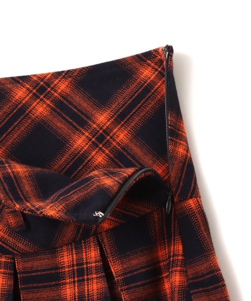 atmos pink（アトモスピンク）の「atmos pink Plaid Mini Skirt / アトモス ピンク プレイド ミニスカート（スカート・レディース・オレンジ/グリーン/ブラック・S/M）」の21枚目の写真