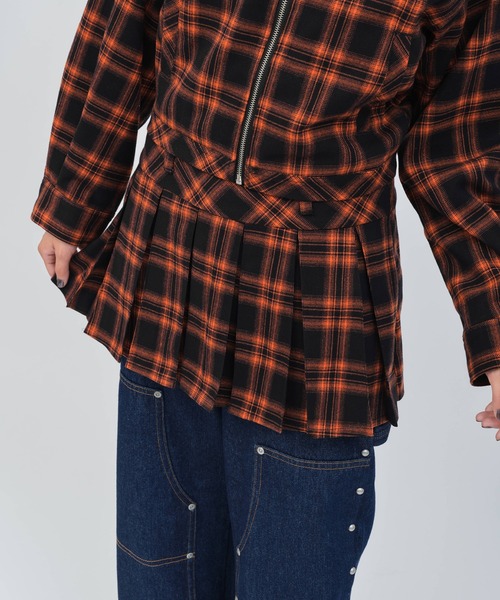 atmos pink（アトモスピンク）の「atmos pink Plaid Mini Skirt / アトモス ピンク プレイド ミニスカート（スカート・レディース・オレンジ/グリーン/ブラック・S/M）」の20枚目の写真