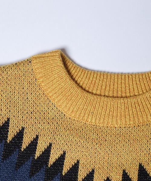 FILA（フィラ）の「FILA ノルディックセーター（ニット/セーター・レディース・杢グレー/ネイビー・FREE）」の12枚目の写真