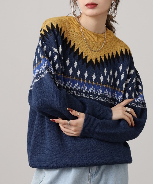 セール】FILA ノルディックセーター（ニット/セーター）｜FILA（フィラ