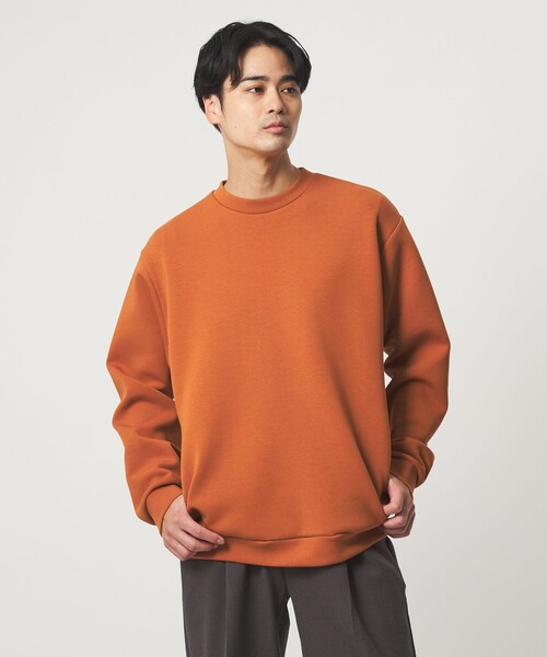 A.PRESSE グリーン クルーネック トレーナー size3 ダンボール クルーネック カットソー（Tシャツ/カットソー