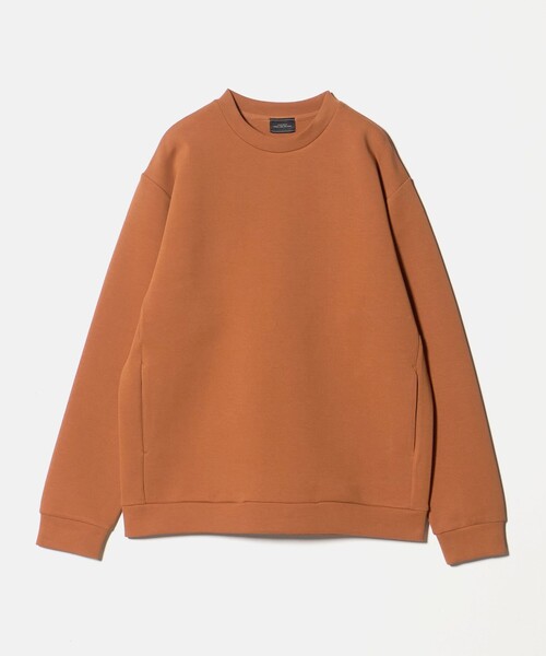 ドビーダンボール長袖モックネックカットソー <PGロゴ柄> HIDEAWAYS NICOLE tシャツ ロゴダンボールモックネックプルオーバー