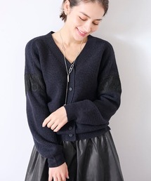 Chesty ネイビー ニット　ワンピース Chesty｜チェスティーのワンピース（ブルー・ネイビー/青色系）通販