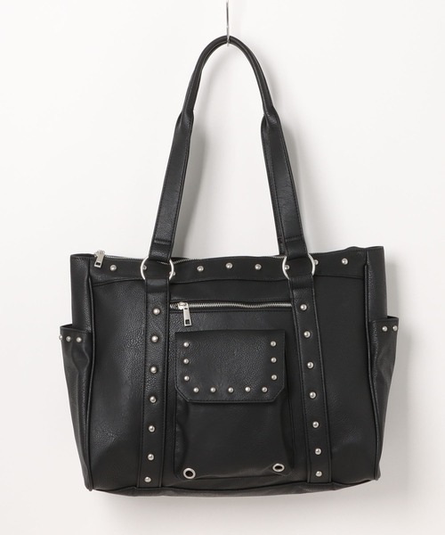 Studs Design Boston Bag / スタッズデザインボストンバッグ（ボストン