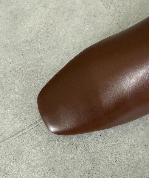 Chez toi(シェトワ)の「ワイドシャフトロングブーツ(ブーツ・レディース・ブラウン/ブラック・LARGE/MEDIUM)」の12枚目の写真