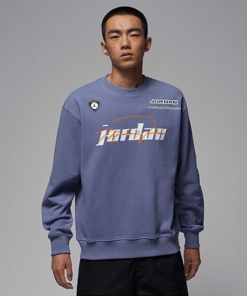 JORDAN BRAND（ジョーダンブランド）の「ジョーダン メンズ フリース クルーネック トレーナー / Jordan Men's Fleece Crew-Neck Pullover IM9710-499 World Indigo（スウェット・メンズ・ブルー系その他2・XL/2XL/M/S/L）」の12枚目の写真