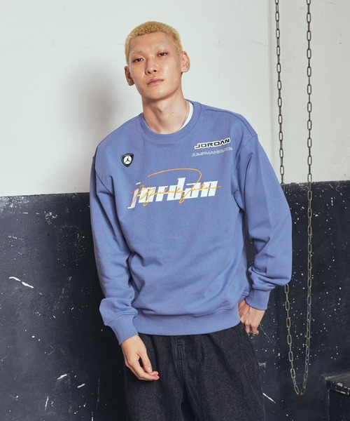 JORDAN BRAND（ジョーダンブランド）の「ジョーダン メンズ フリース クルーネック トレーナー / Jordan Men's Fleece Crew-Neck Pullover IM9710-499 World Indigo（スウェット・メンズ・ブルー系その他2・XL/2XL/M/S/L）」の2枚目の写真