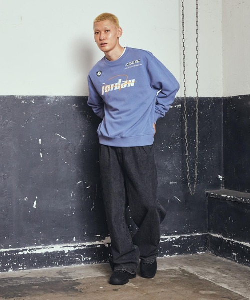 JORDAN BRAND（ジョーダンブランド）の「ジョーダン メンズ フリース クルーネック トレーナー / Jordan Men's Fleece Crew-Neck Pullover IM9710-499 World Indigo（スウェット・メンズ・ブルー系その他2・XL/2XL/M/S/L）」の4枚目の写真