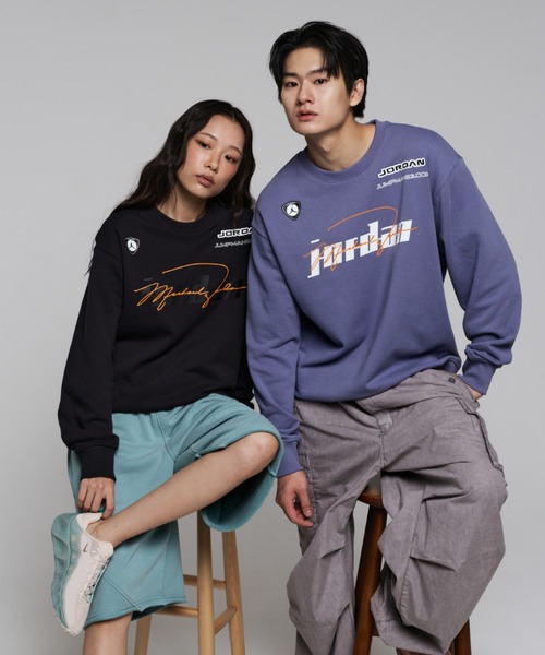JORDAN BRAND（ジョーダンブランド）の「ジョーダン メンズ フリース クルーネック トレーナー / Jordan Men's Fleece Crew-Neck Pullover IM9710-499 World Indigo（スウェット・メンズ・ブルー系その他2・XL/2XL/M/S/L）」の7枚目の写真