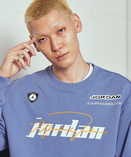JORDAN BRAND（ジョーダンブランド）の「ジョーダン メンズ フリース クルーネック トレーナー / Jordan Men's Fleece Crew-Neck Pullover IM9710-499 World Indigo（スウェット・メンズ・ブルー系その他2・XL/2XL/M/S/L）」の18枚目の写真