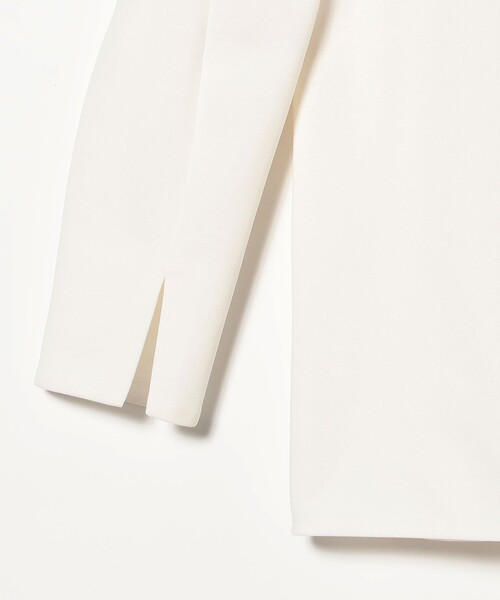 Demi-Luxe BEAMS（デミルクス ビームス）の「【2/5再値下げ】アタッチドカラー ツイルシャツ（シャツ/ブラウス・レディース・ブラック/ホワイト・36/38）」の6枚目の写真