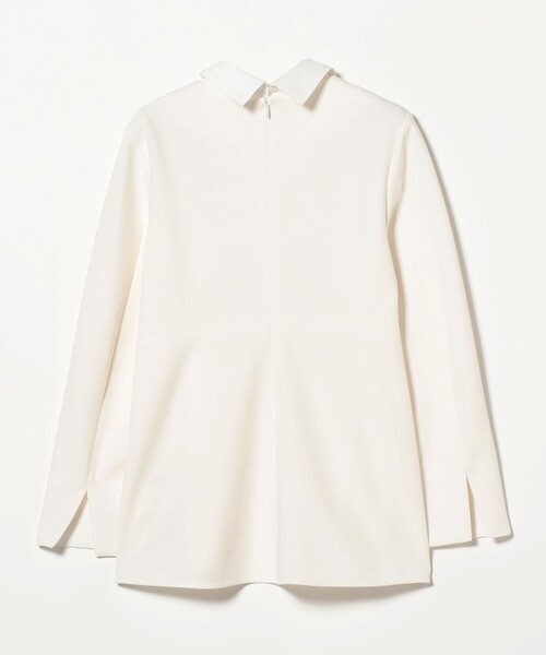 Demi-Luxe BEAMS（デミルクス ビームス）の「【2/5再値下げ】アタッチドカラー ツイルシャツ（シャツ/ブラウス・レディース・ブラック/ホワイト・36/38）」の7枚目の写真