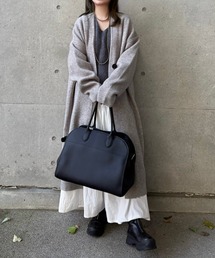 LAULEN（ローレン）の「no collar v neck long coat /ノーカラーVネックソフトロングコート（ノーカラーコート）」