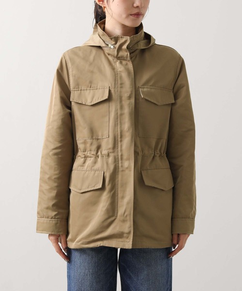 Gready Brilliant（グレディブリリアン）の「スタンドフードブルゾン（ブルゾン・レディース・ブラック/ベージュ・38）」の3枚目の写真