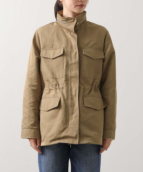 Gready Brilliant（グレディブリリアン）の「スタンドフードブルゾン（ブルゾン・レディース・ブラック/ベージュ・38）」の4枚目の写真