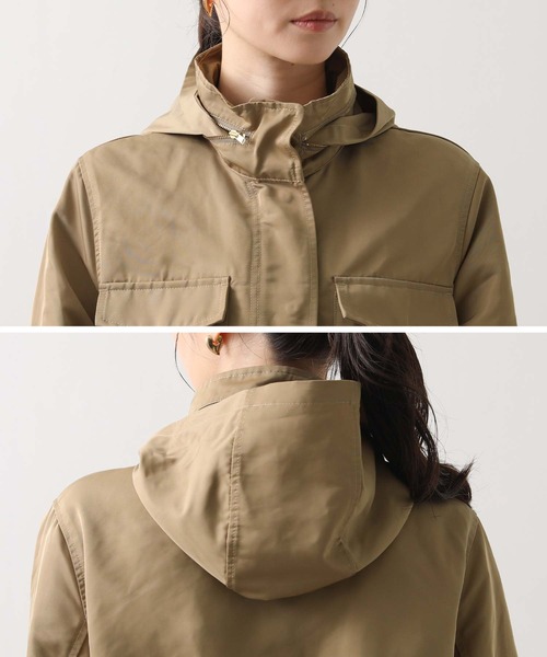 Gready Brilliant（グレディブリリアン）の「スタンドフードブルゾン（ブルゾン・レディース・ブラック/ベージュ・38）」の7枚目の写真