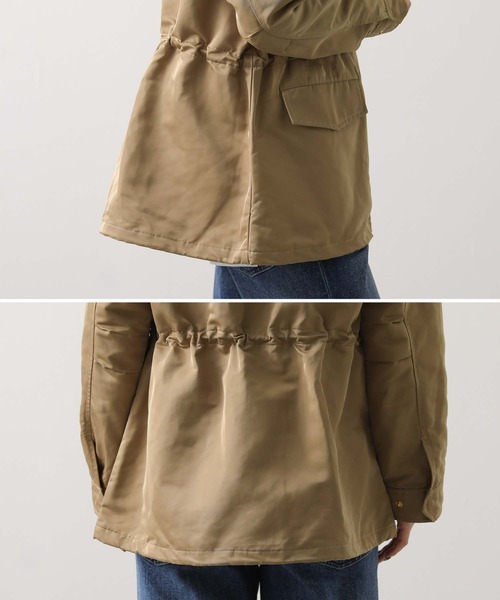 Gready Brilliant（グレディブリリアン）の「スタンドフードブルゾン（ブルゾン・レディース・ブラック/ベージュ・38）」の9枚目の写真