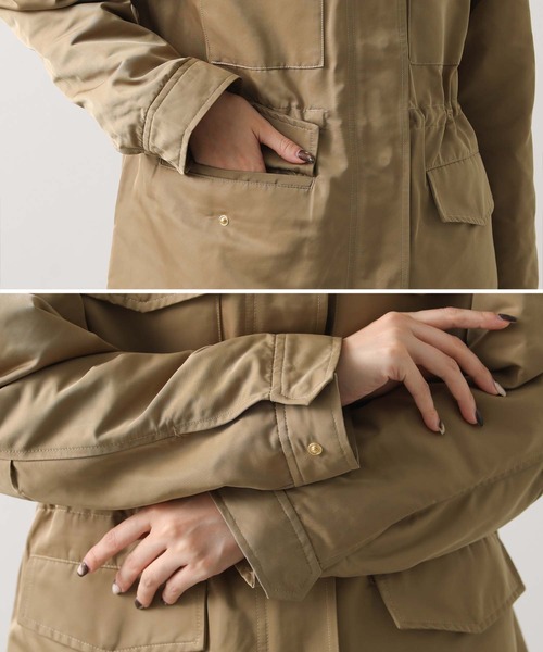 Gready Brilliant（グレディブリリアン）の「スタンドフードブルゾン（ブルゾン・レディース・ブラック/ベージュ・38）」の13枚目の写真