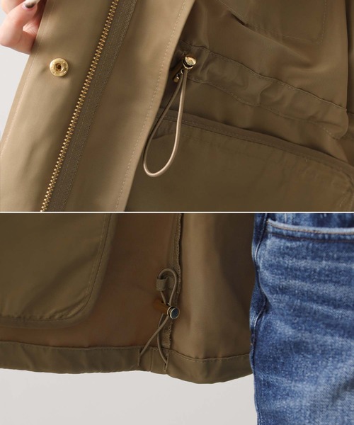 Gready Brilliant（グレディブリリアン）の「スタンドフードブルゾン（ブルゾン・レディース・ブラック/ベージュ・38）」の8枚目の写真