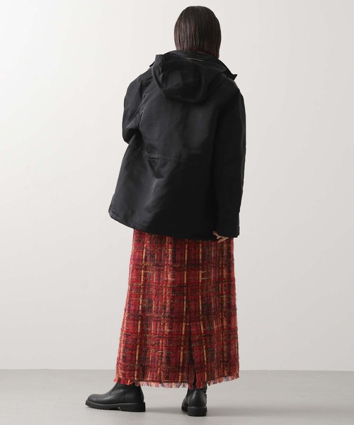 Gready Brilliant（グレディブリリアン）の「スタンドフードブルゾン（ブルゾン・レディース・ブラック/ベージュ・38）」の19枚目の写真