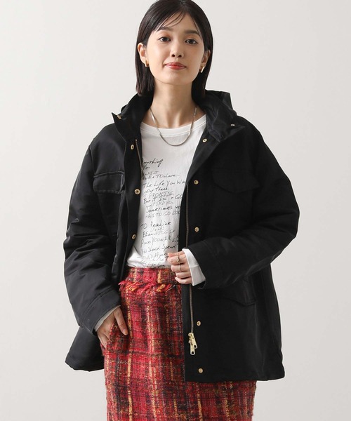 Gready Brilliant（グレディブリリアン）の「スタンドフードブルゾン（ブルゾン・レディース・ブラック/ベージュ・38）」の18枚目の写真