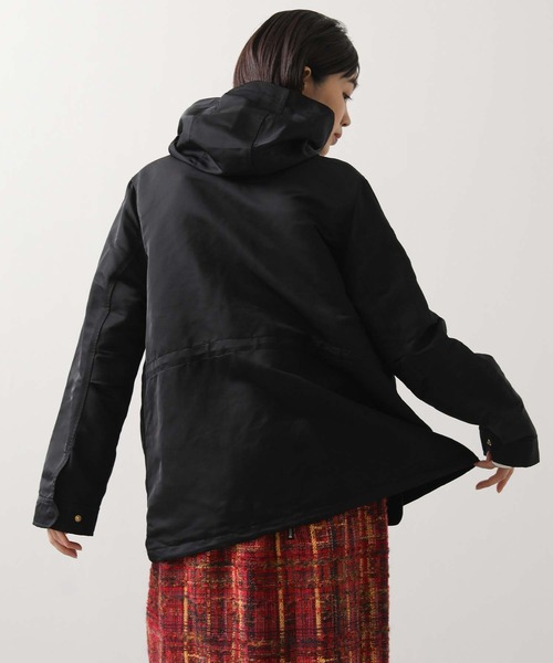 Gready Brilliant（グレディブリリアン）の「スタンドフードブルゾン（ブルゾン・レディース・ブラック/ベージュ・38）」の22枚目の写真