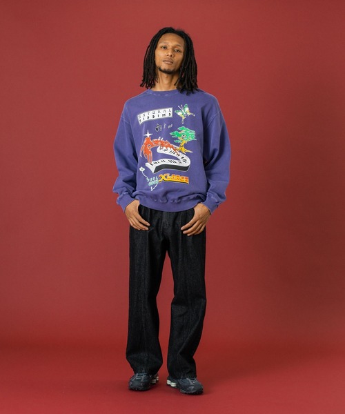 XLARGE(エクストララージ)の「NATURAL RIDDIMS CREWNECK SWEATSHIRT(スウェット・メンズ・ブラック/パープル/ブラウン・S/M/L/XL)」の8枚目の写真