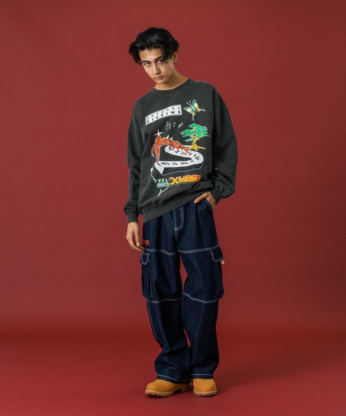 XLARGE(エクストララージ)の「NATURAL RIDDIMS CREWNECK SWEATSHIRT(スウェット・メンズ・ブラック/パープル/ブラウン・S/M/L/XL)」の9枚目の写真
