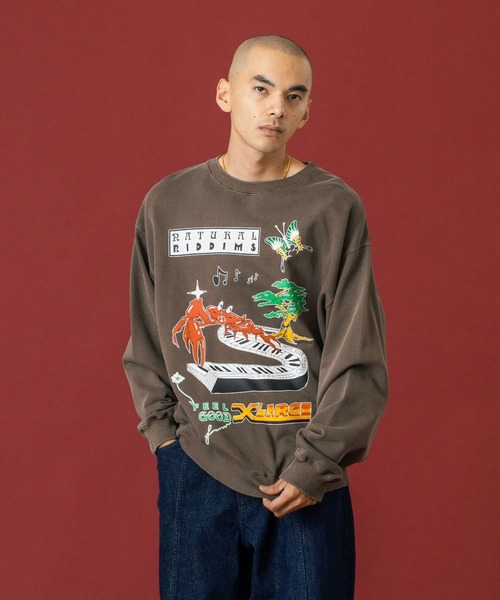 XLARGE(エクストララージ)の「NATURAL RIDDIMS CREWNECK SWEATSHIRT(スウェット・メンズ・ブラック/パープル/ブラウン・S/M/L/XL)」の10枚目の写真