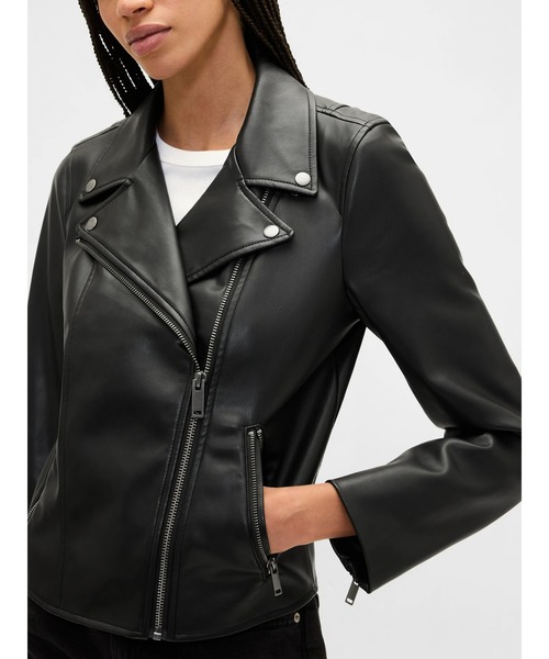 セール】ヴィーガンレザー ライダースジャケット（ライダース