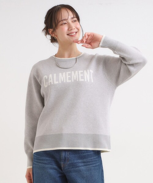 SHOO・LA・RUE(シューラルー)の「【洗濯機可/毛玉レス】大人世代も取り入れやすい スウェットライク アソートニット(ニット/セーター・レディース・グレー/ブラウン系その他5/ブラック/グレー系その他7/アイボリー系6/ベージュ・02/01/04/03)」の7枚目の写真