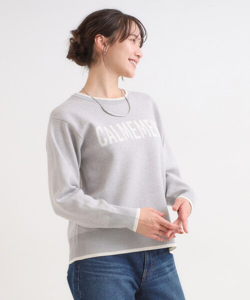 SHOO・LA・RUE(シューラルー)の「【洗濯機可/毛玉レス】大人世代も取り入れやすい スウェットライク アソートニット(ニット/セーター・レディース・グレー/ブラウン系その他5/ブラック/グレー系その他7/アイボリー系6/ベージュ・02/01/04/03)」の8枚目の写真